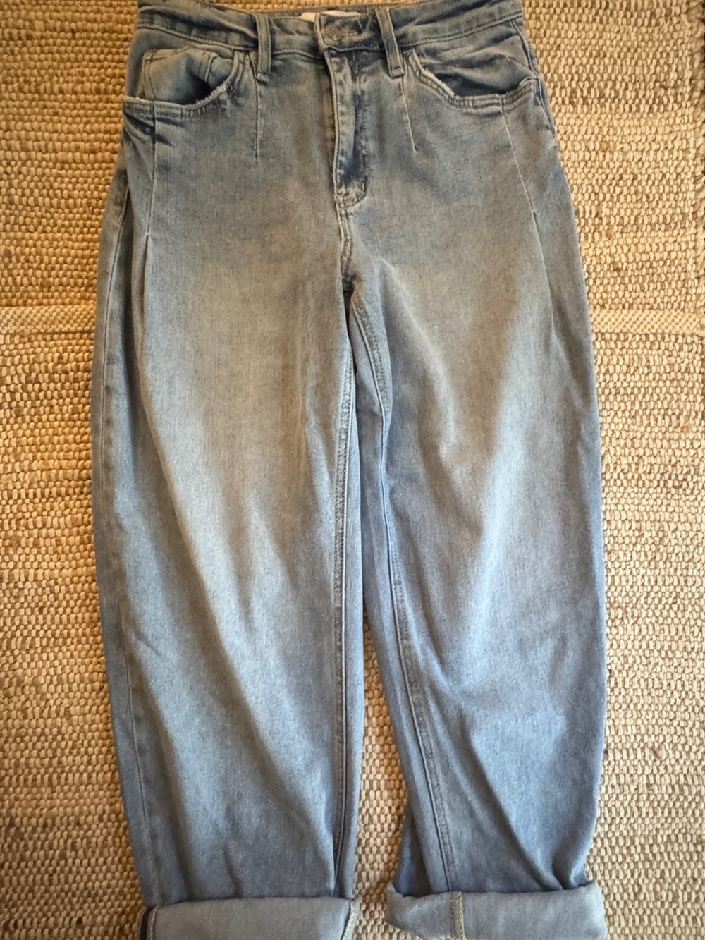 Vervet Los Angeles Jeans Size 27 Light Wash High Rise Straight Boyfriend Denim